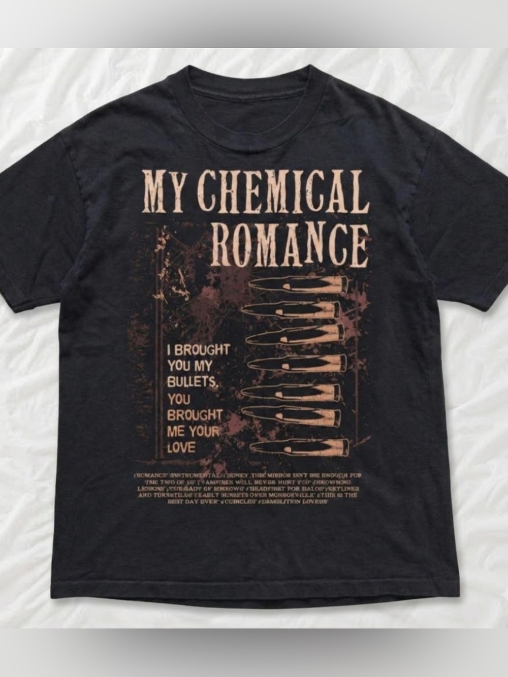 Graphic My Chemical Romance Band T-Shirt in Black